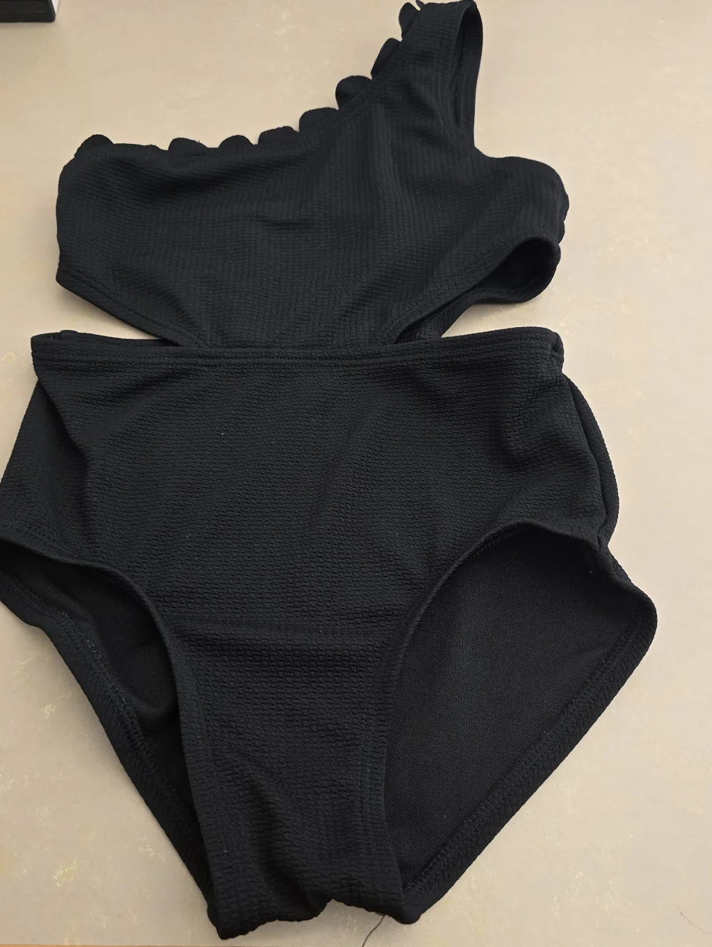 Art Class Girls Black One Piece Swimsuit Cutout XS 4/5 Trendy